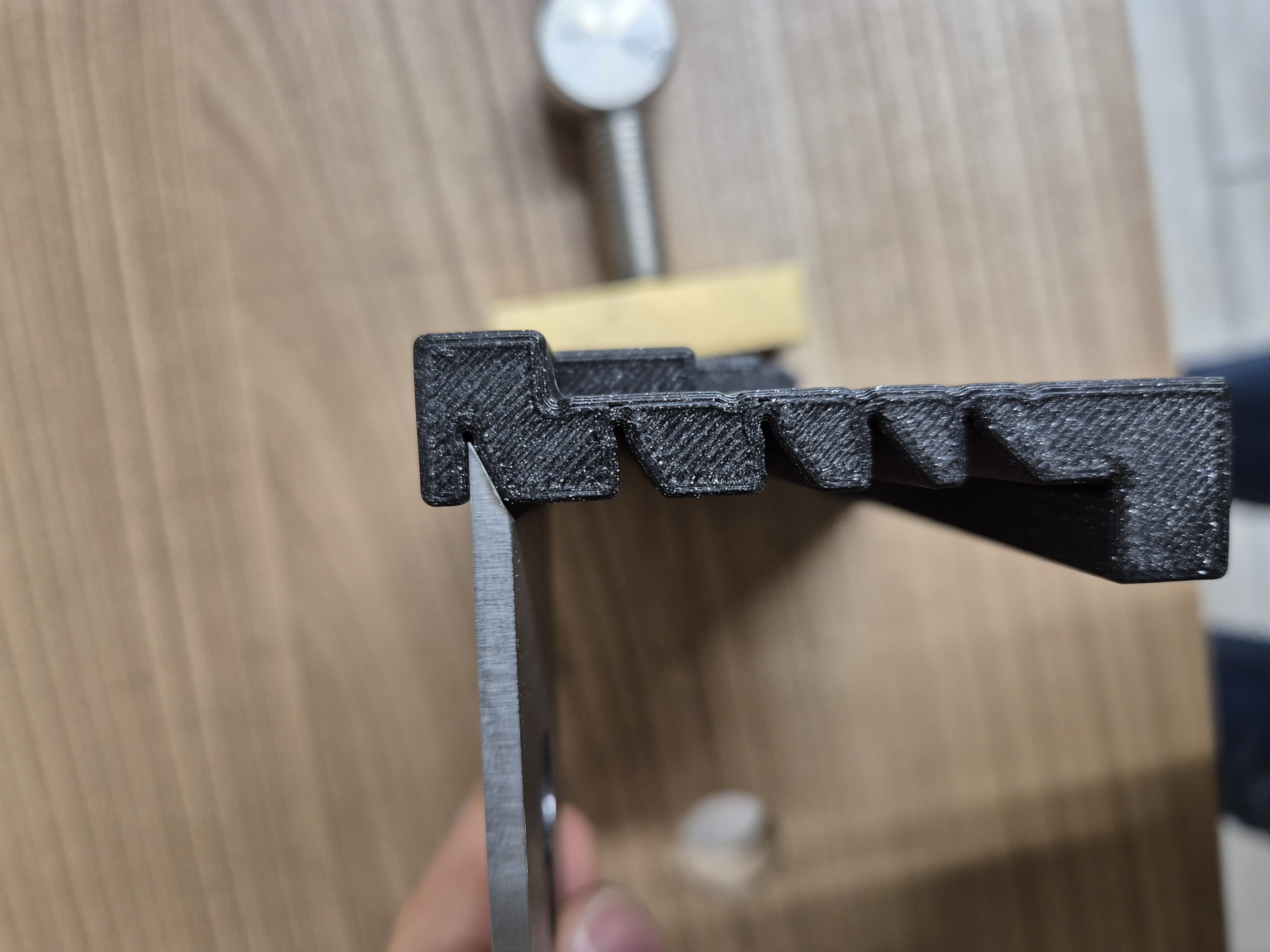 plane iron sharpening guide setup tool — miniatura 3