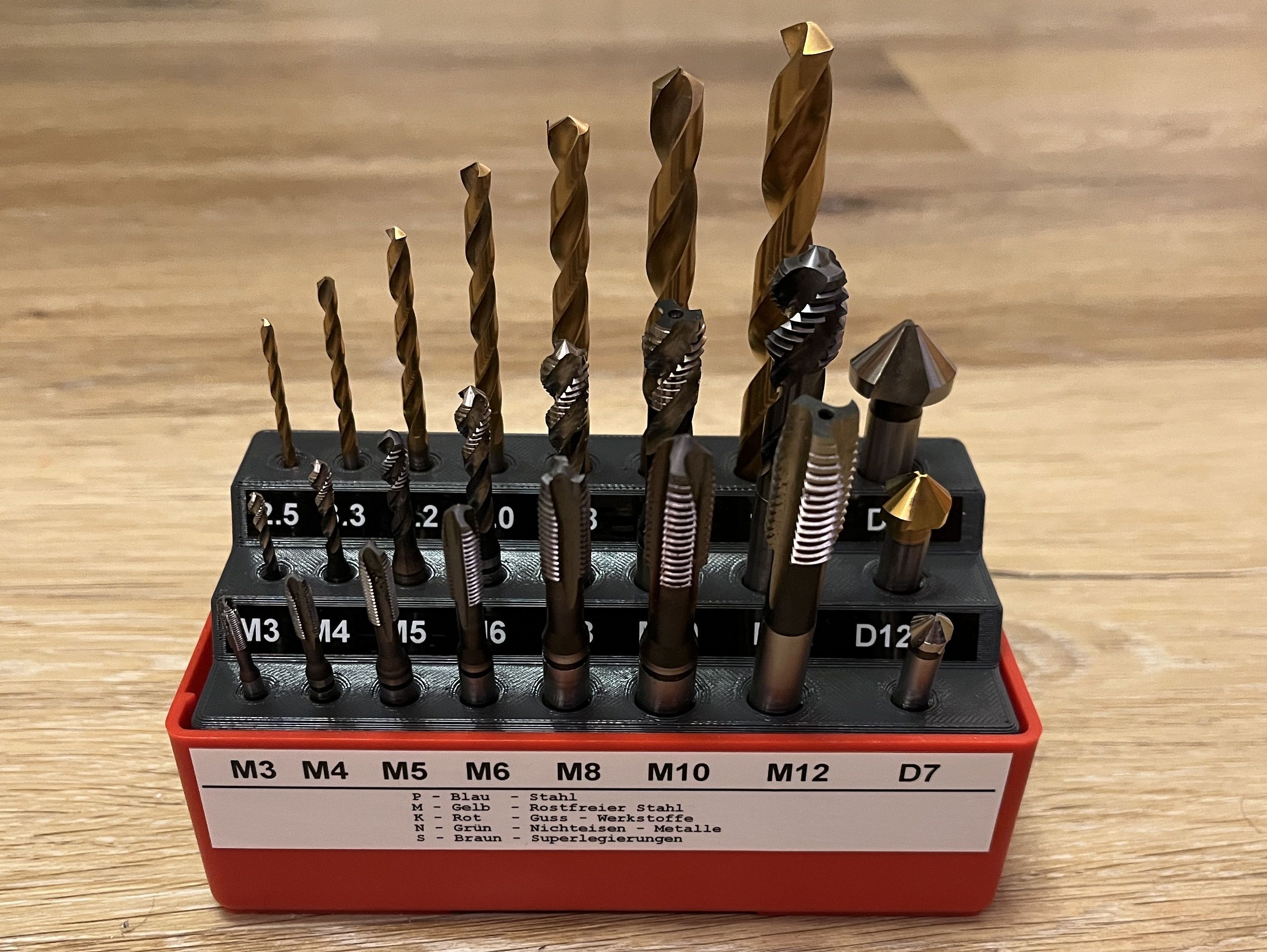Gewindebohrer Sortiment für LISTA-Box
