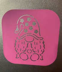 Christmas Gnome 4 - template Stencil