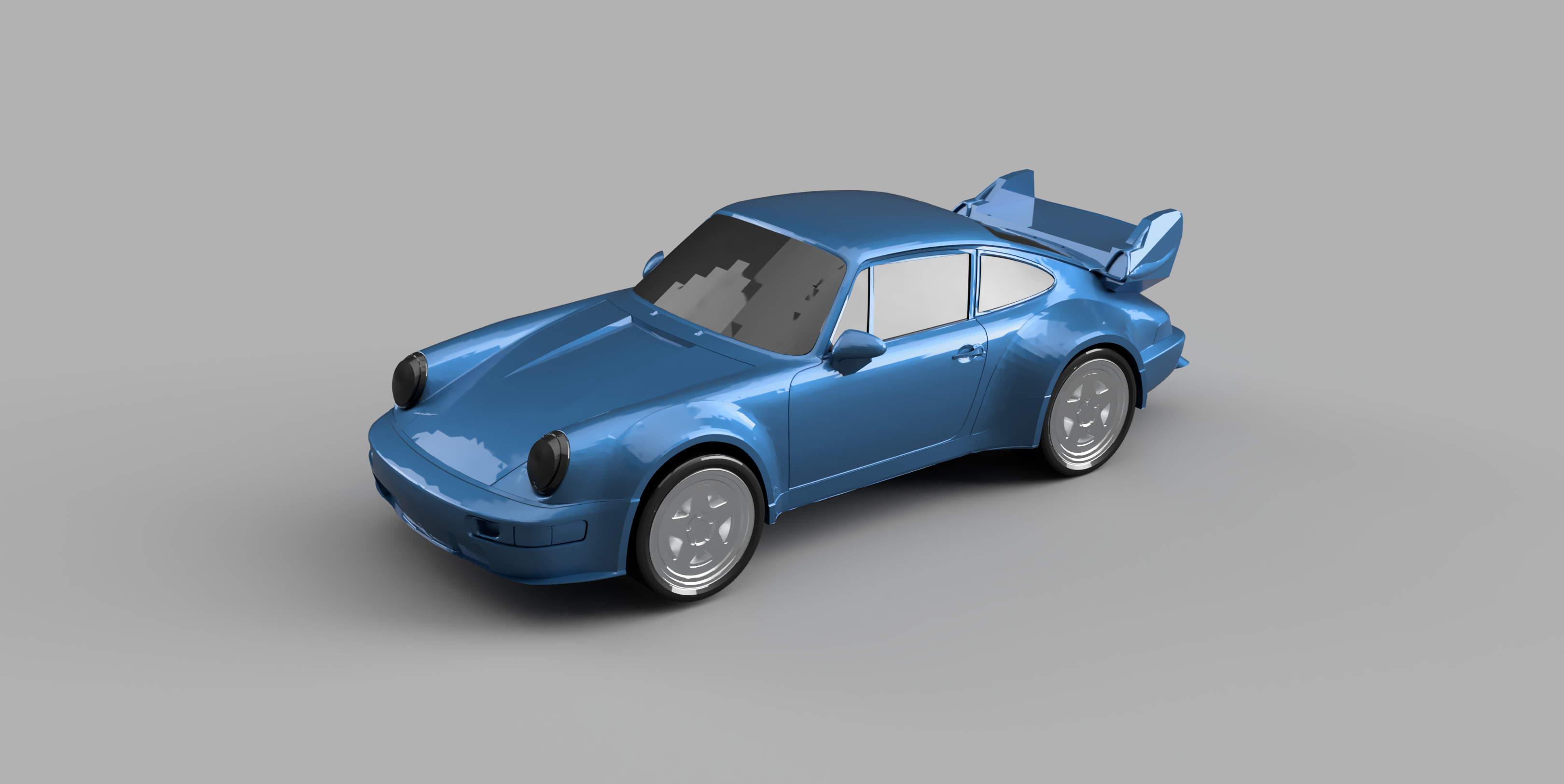 Multicolor- RWB Porsche 911 (964) Turbo 3D model thumbnail