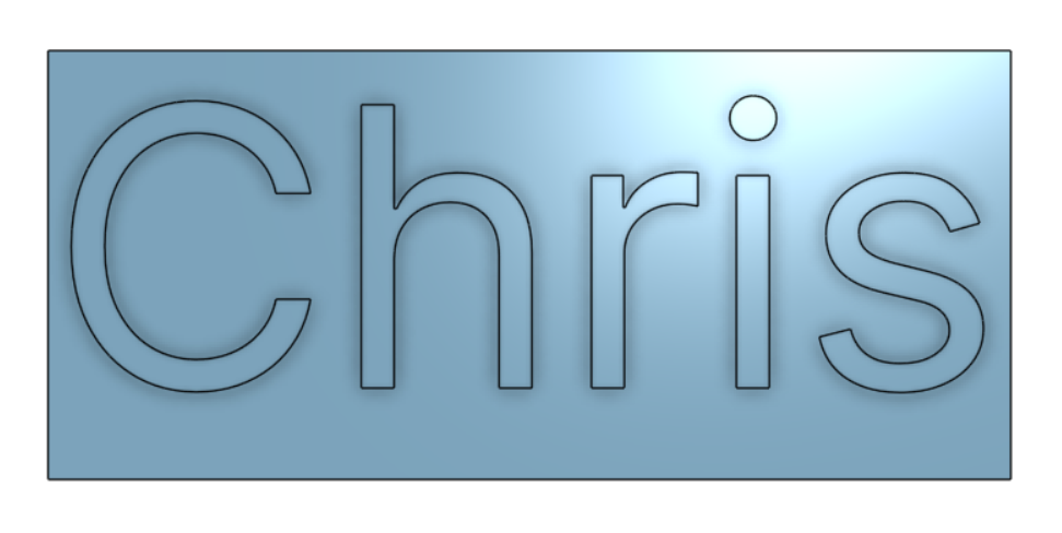 Chris Nameplate