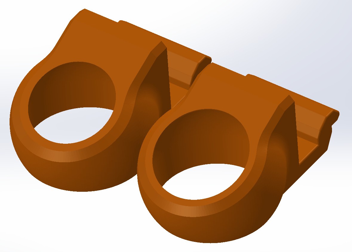 Snap In Low Profile Squash Ball Feet for Prusa MK4/S, MK3.9/S, MK3.5/S & i3 MK3/S/+ 3D model thumbnail