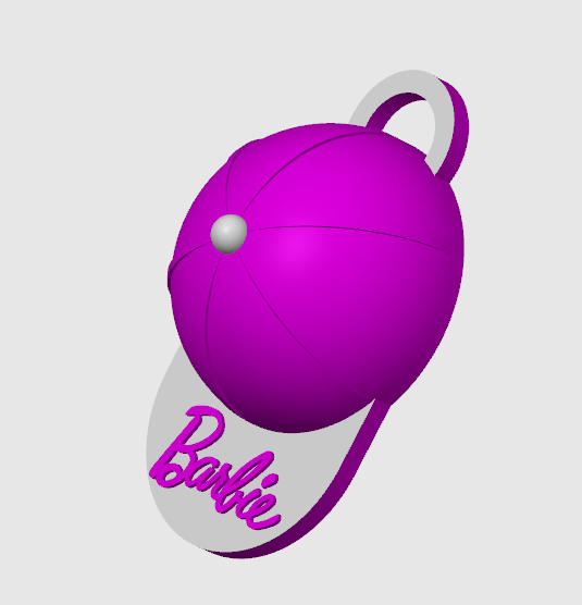 Barbie Cap Keychain