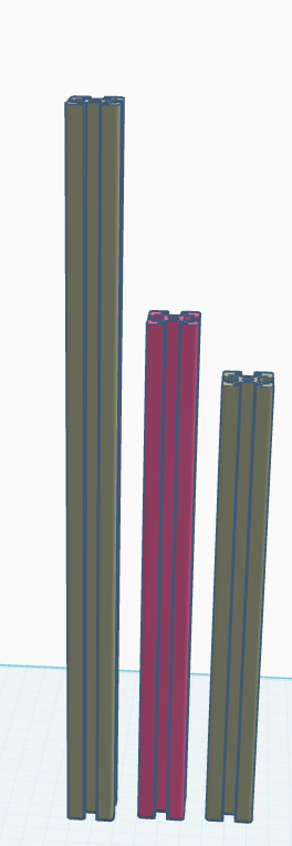 Aluminum Extrusion 315mm, 230mm, 205mm(Works with YOYI design slingbow)