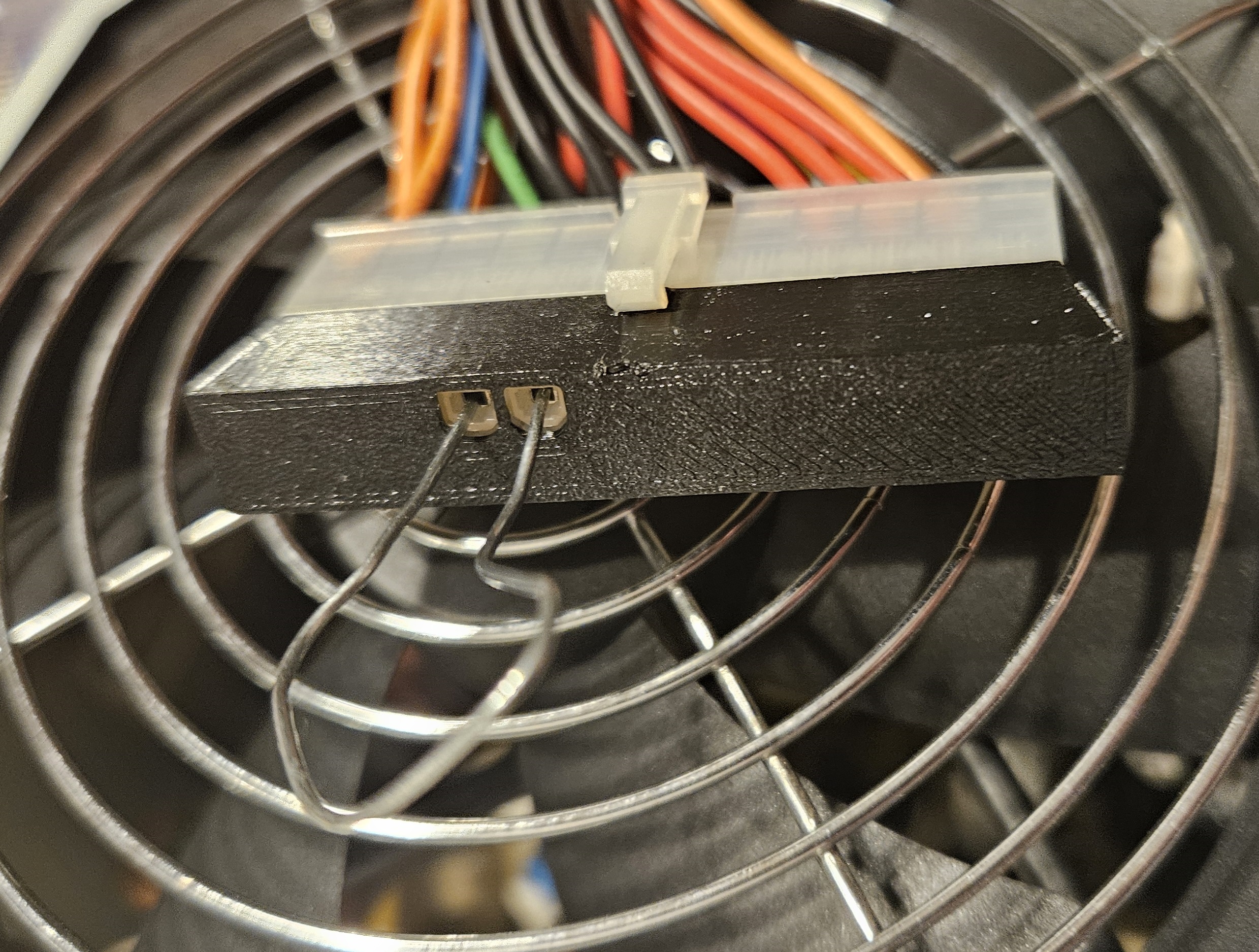 ATX PSU paperclip test safety cover