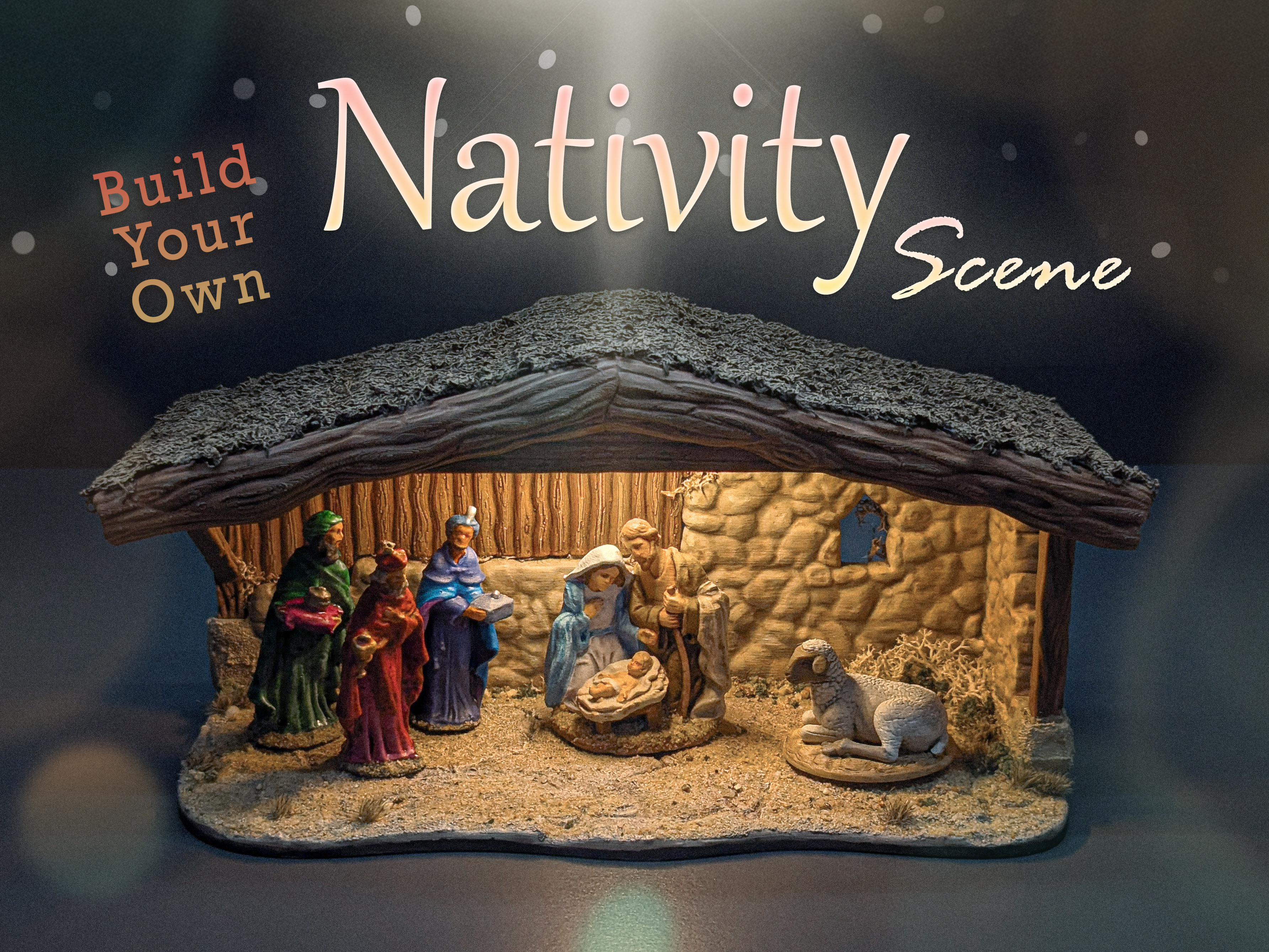Build your own...Nativity Scene! Diorama Base Mesh