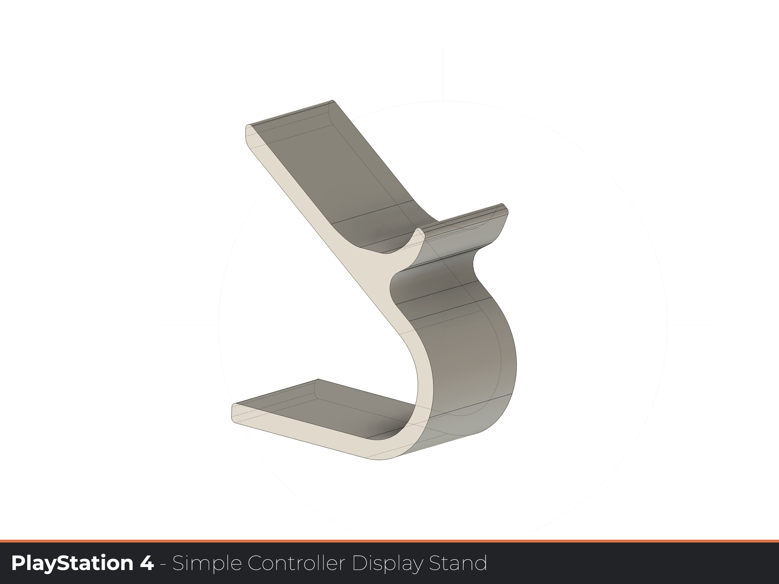 Miniatura 3 do modelo 3D PlayStation 4 Controller Simple Display Stand