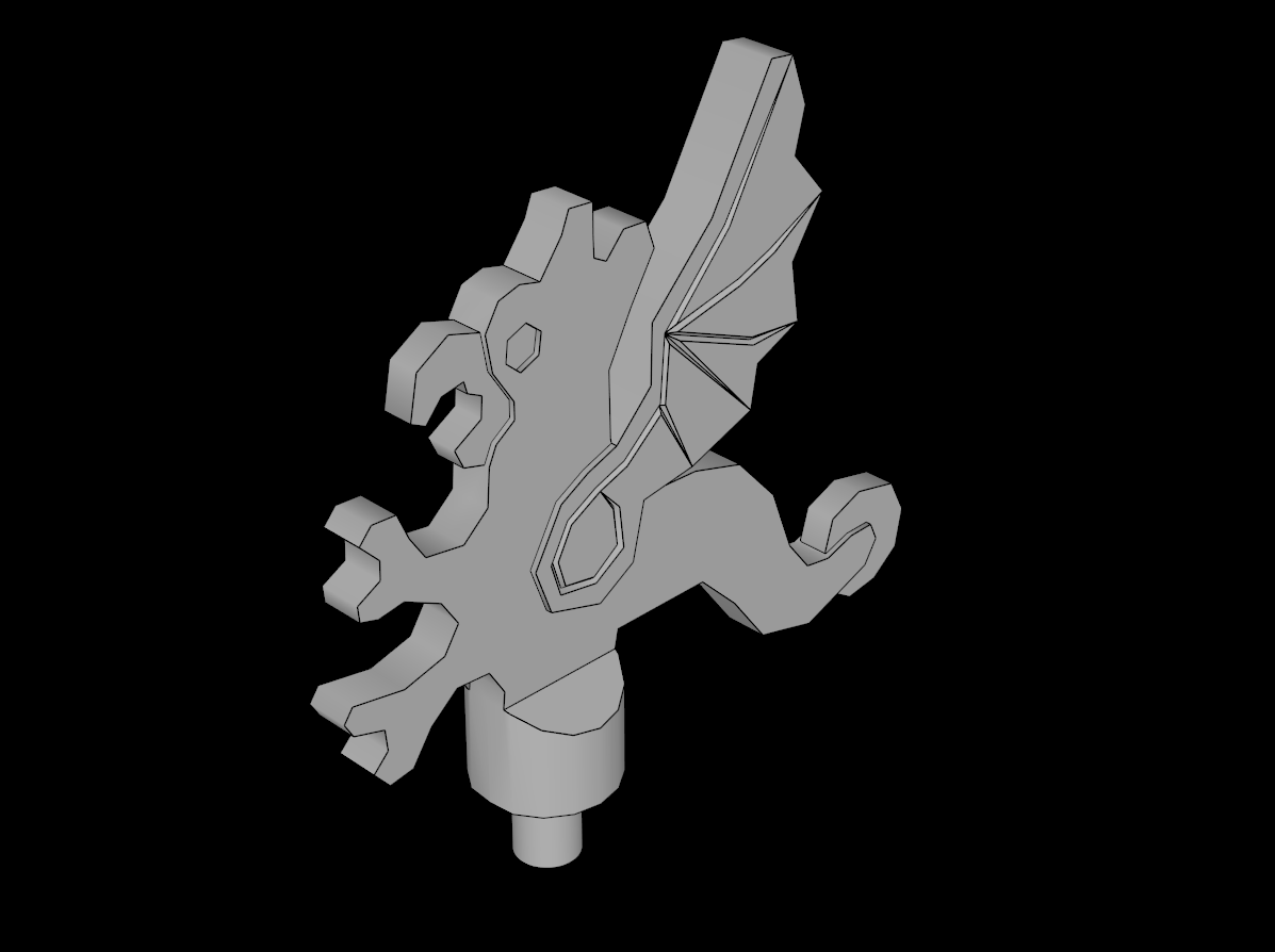 Lego Compatible (6080a.dat) Minifig Plume Dragon