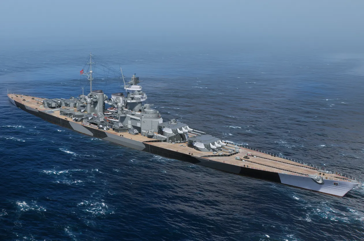 World of Warships Battleship Großer Kurfürst Model Kit 1/350 RC Conversion, image size:1261x835