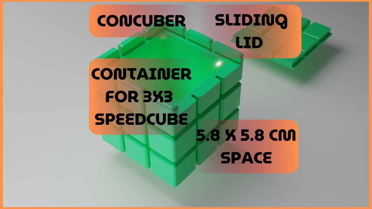 Concuber || 3x3 Speedcube Container