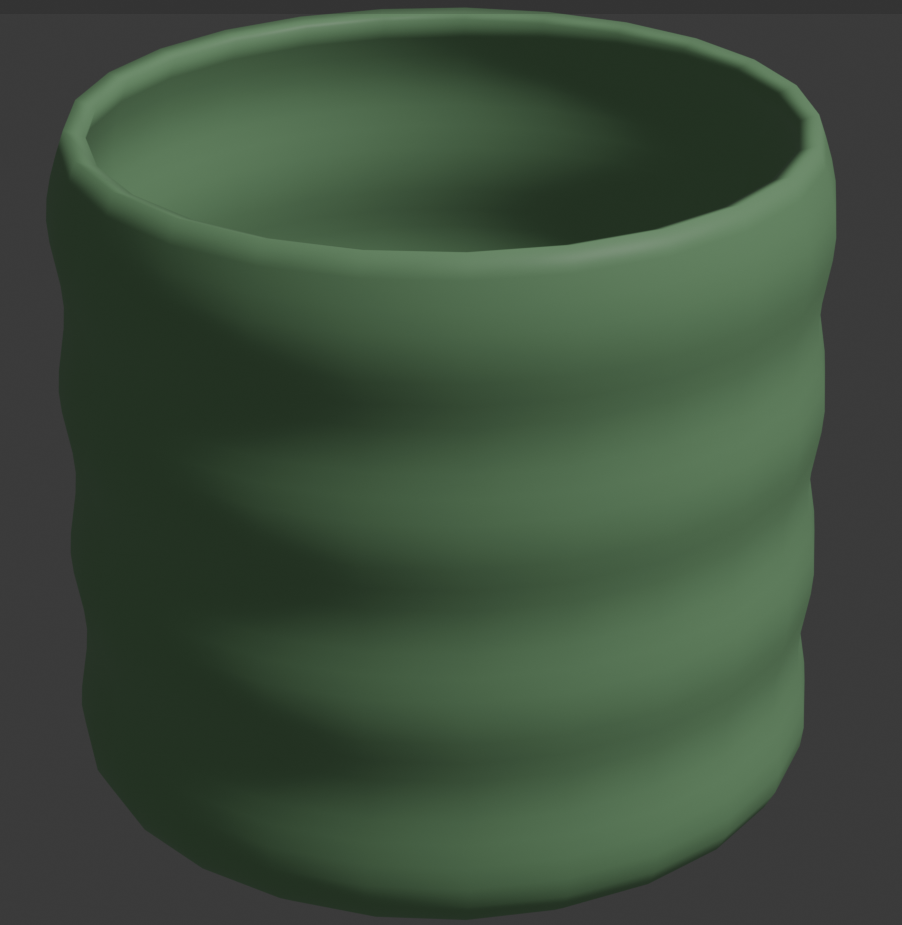 Textured plant pot