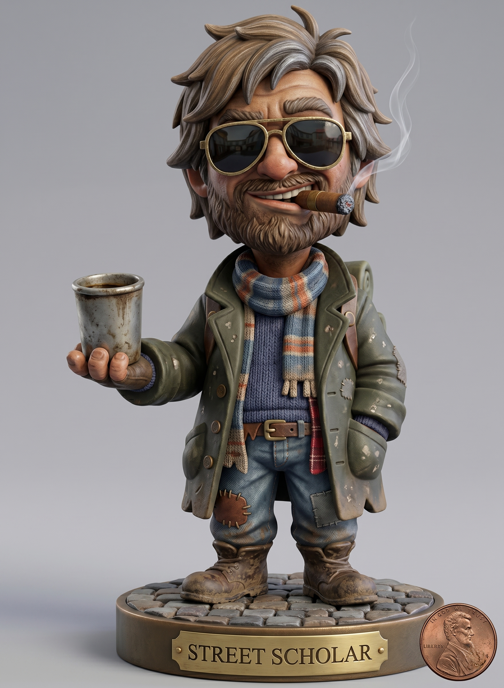 Street Swag Beggar Bobblehead