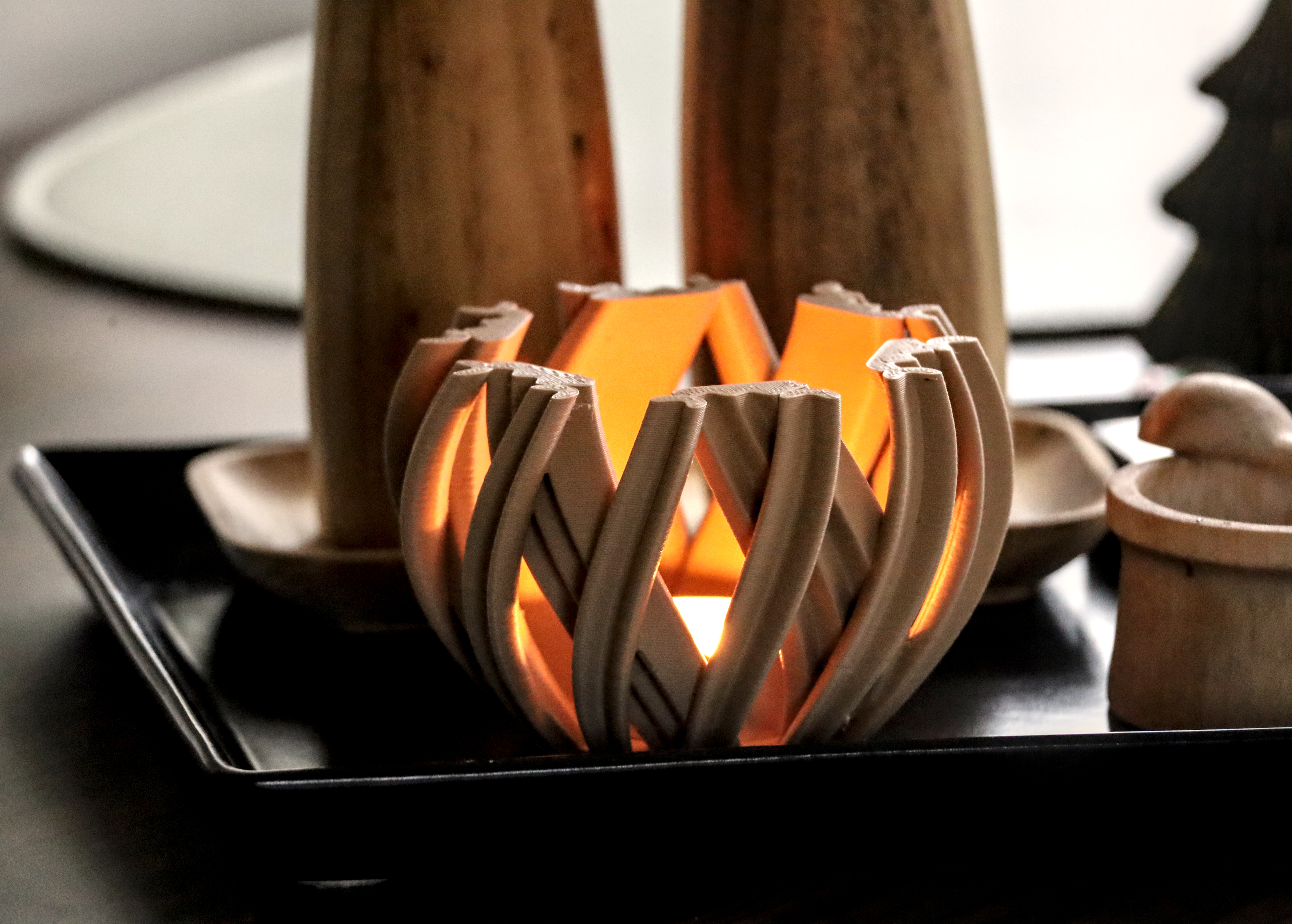 Double spiral tealight — thumbnail 2