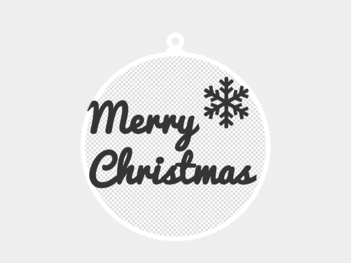 Christbaumkugel 2d