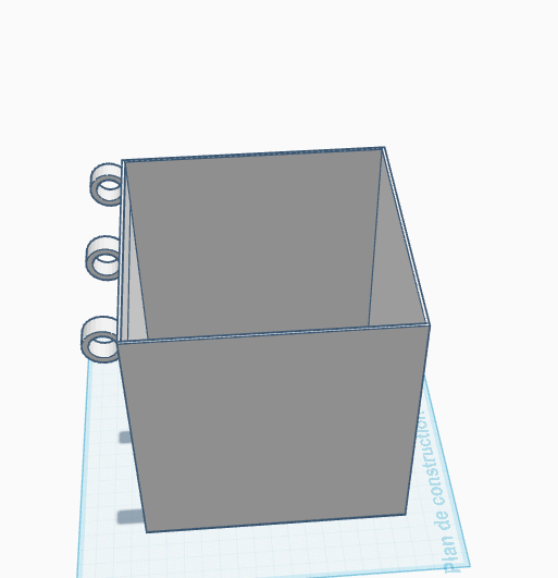 boite ouvrable 150 x 150 x 150 mm