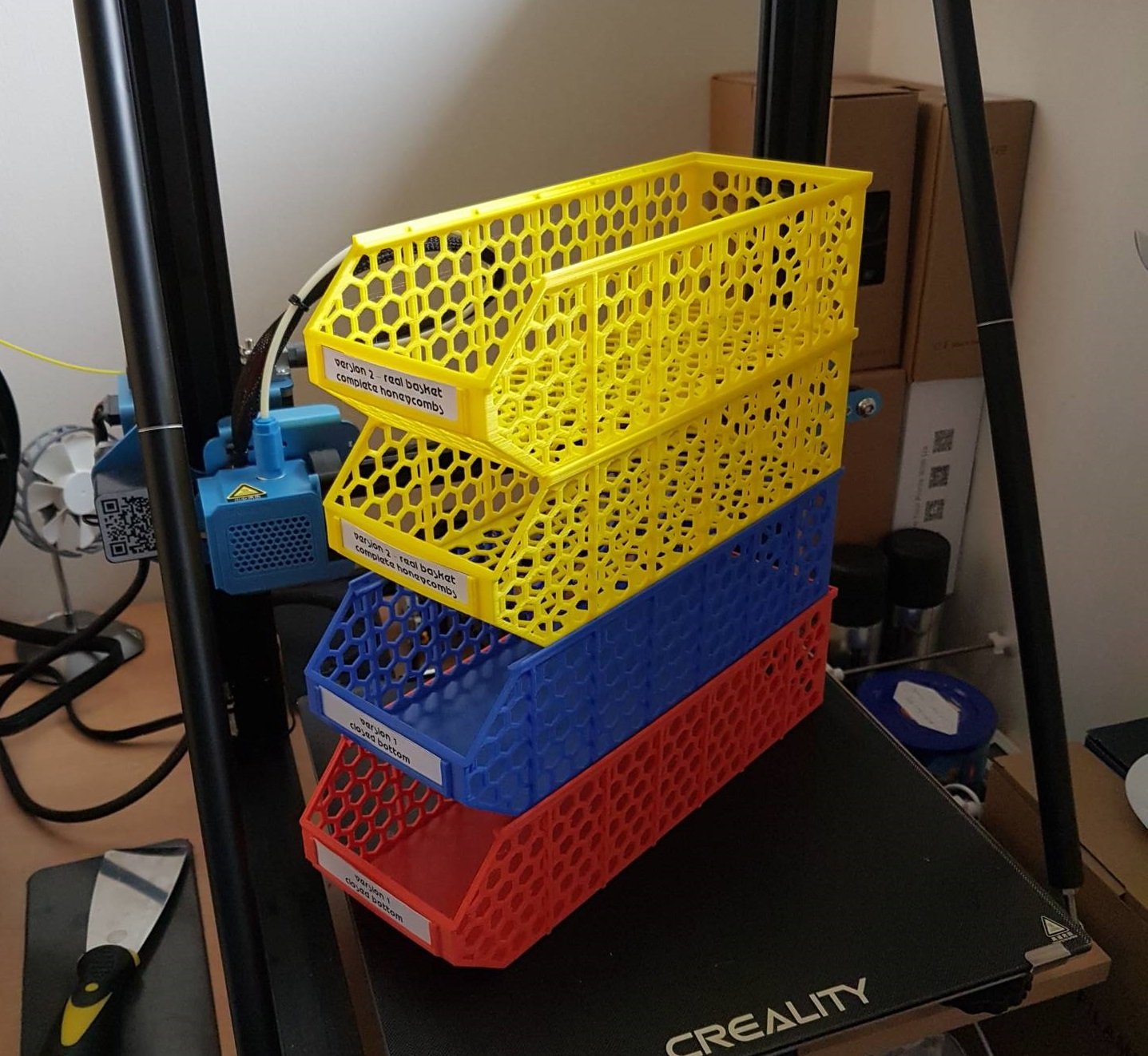 Stackable Baskets 3D model thumbnail