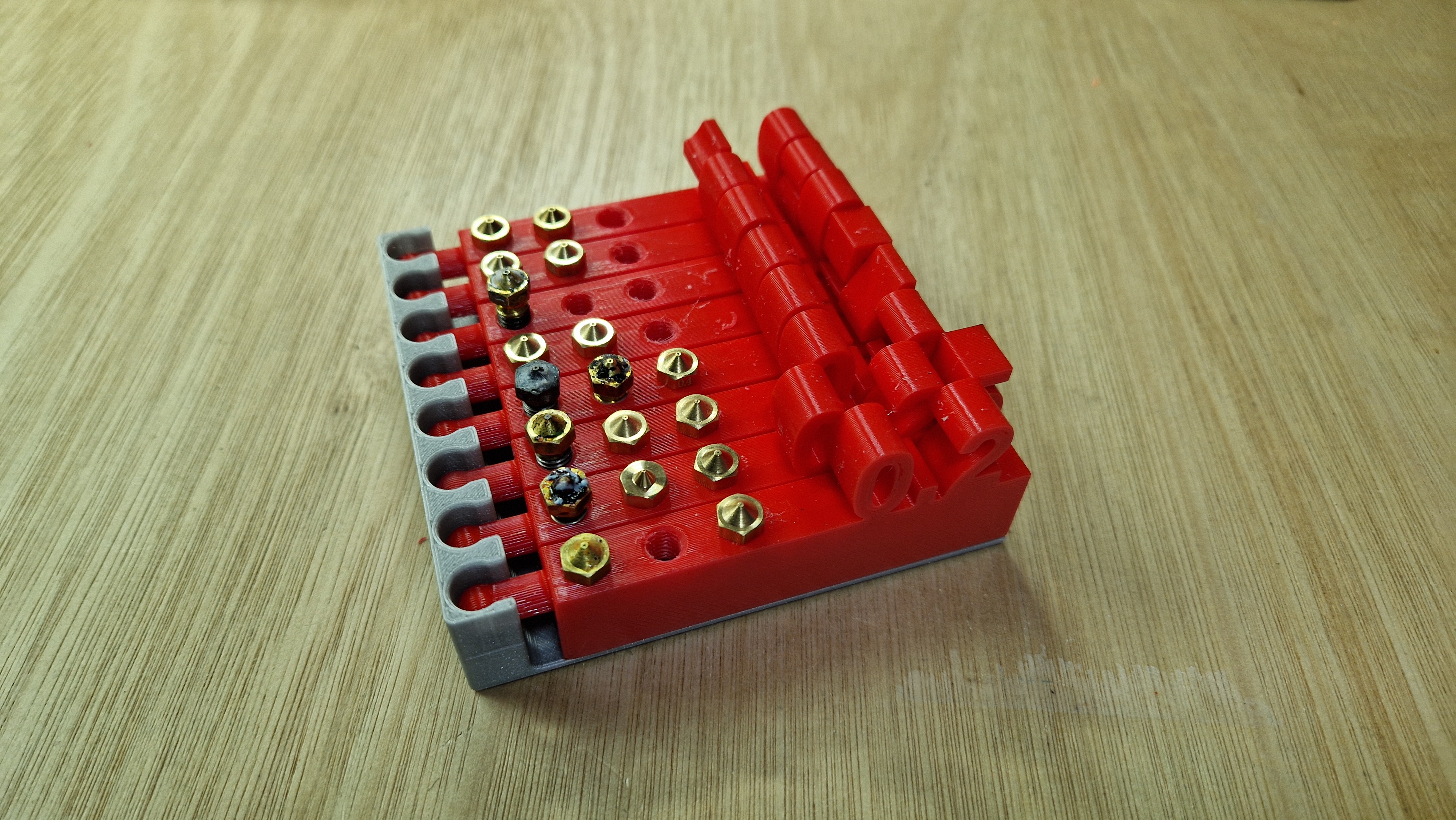 Nozzle holder / size indicator V2