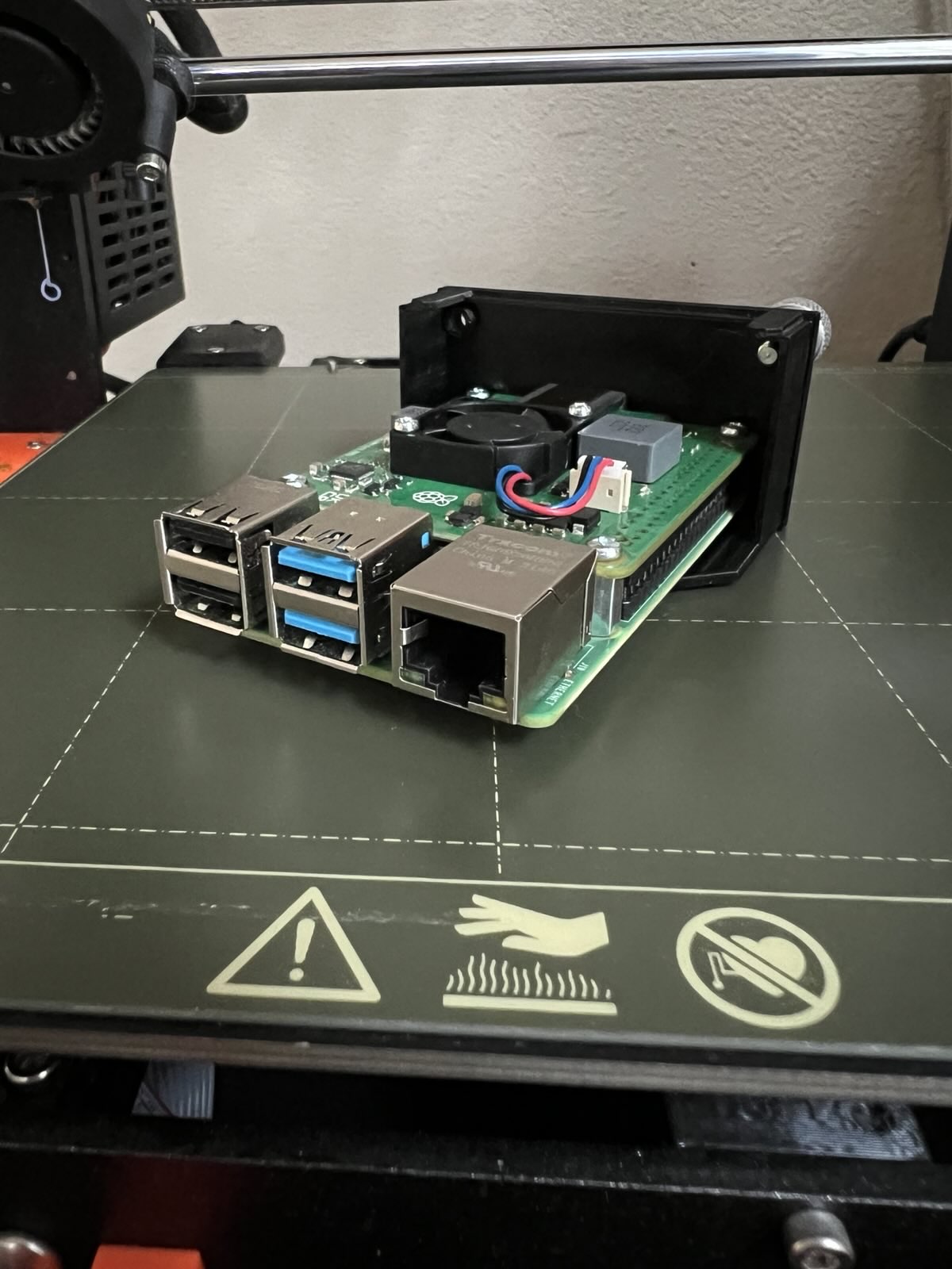 1U Rack Pi Insert - Reversed! 3D model thumbnail