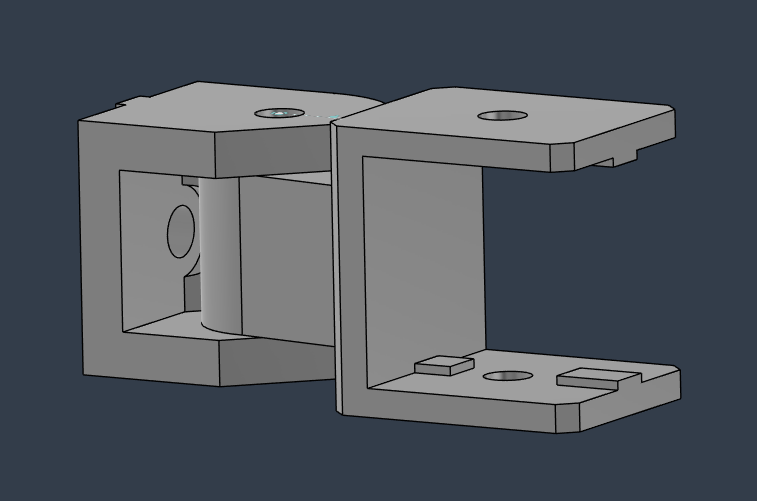 8020 profile - 40mm 90° hinge (4040)