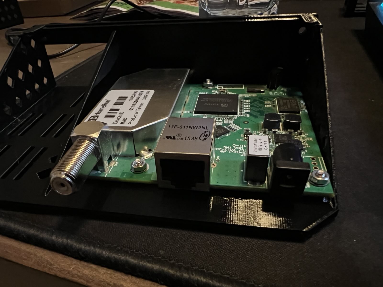 1U Rack HDHomerun Tray 3D model thumbnail