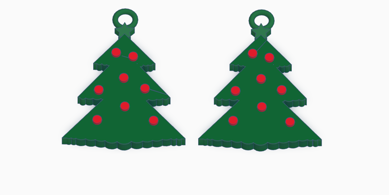 Christmas Tree Earring