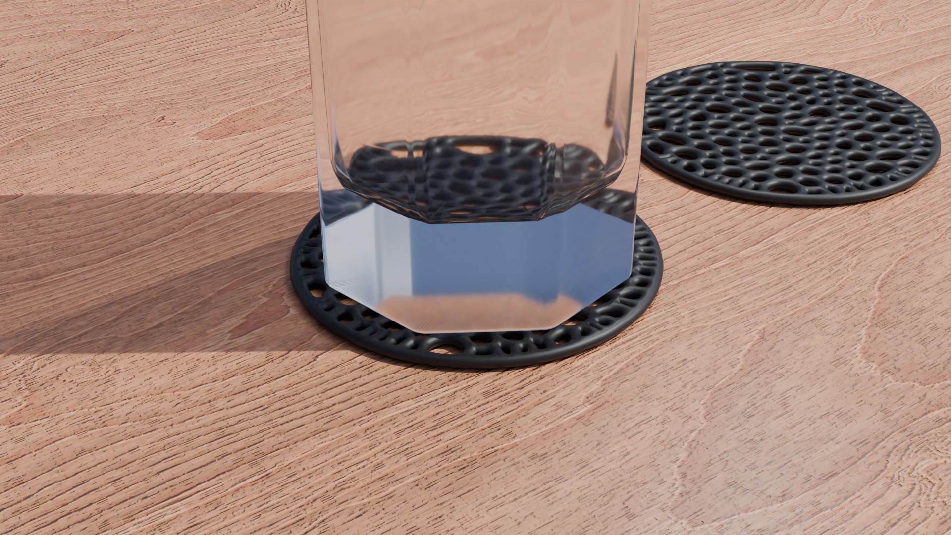 Miniatura 2 do modelo 3D Voronoi Coaster - Circle