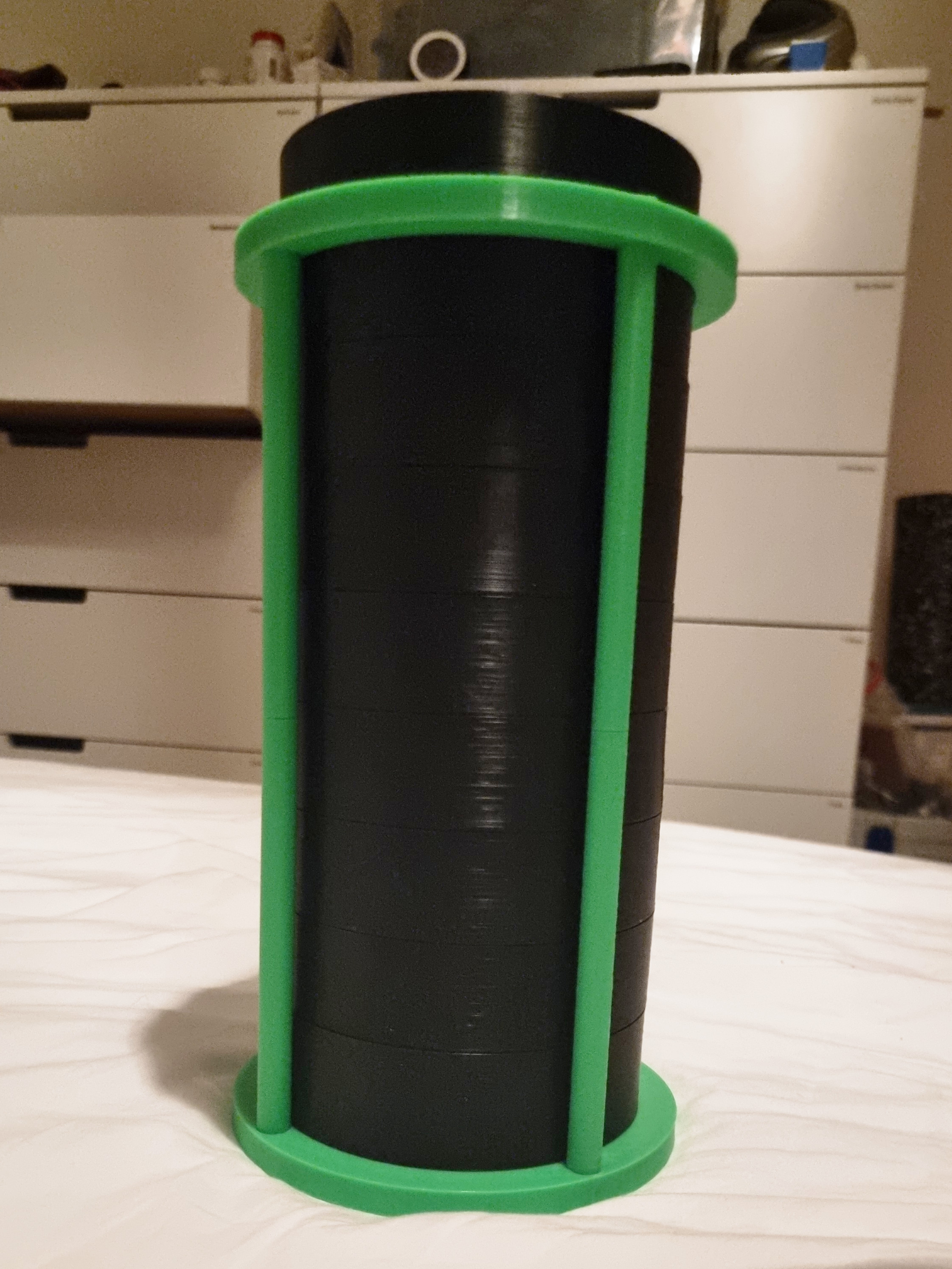 Holder for Euro coin sorter
