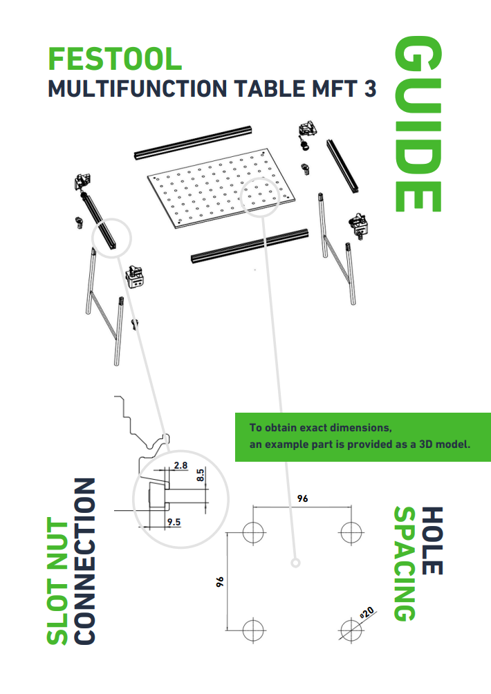 Ram ball camera mount insert for festool workbench. — miniatura 2
