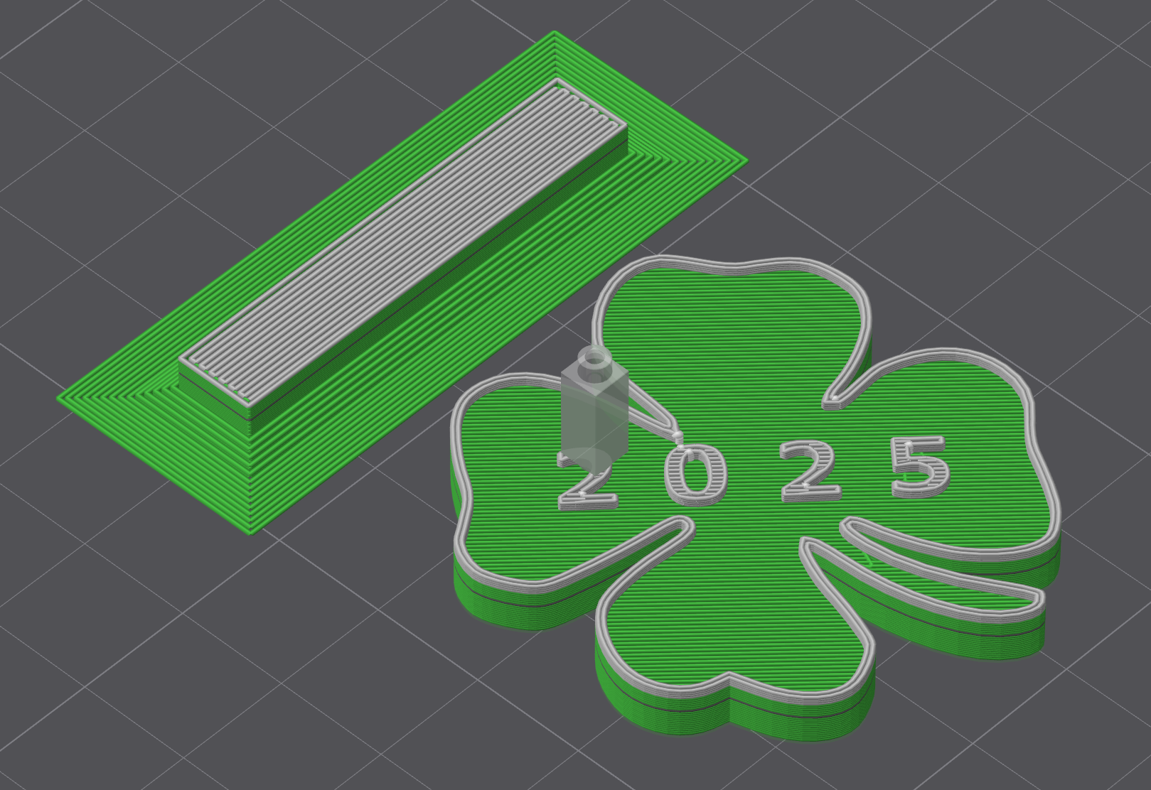 Cloverleaf / Kleeblatt 2025 10x2 fridge Magent