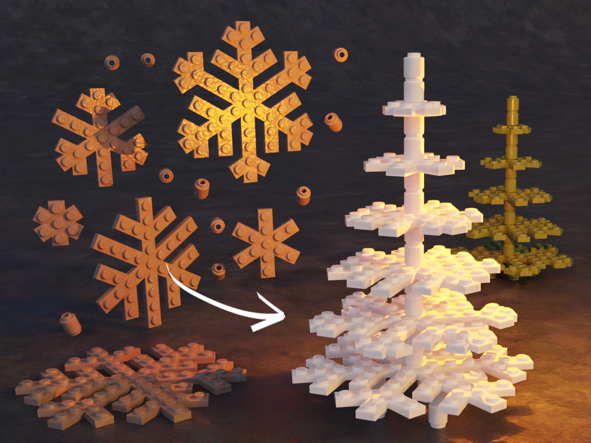 Xmas Snowflake Tree