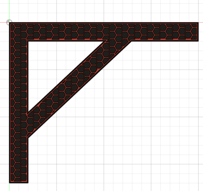 Regalhalterung im Hexagon Design / shelf bracket in honeycomb design