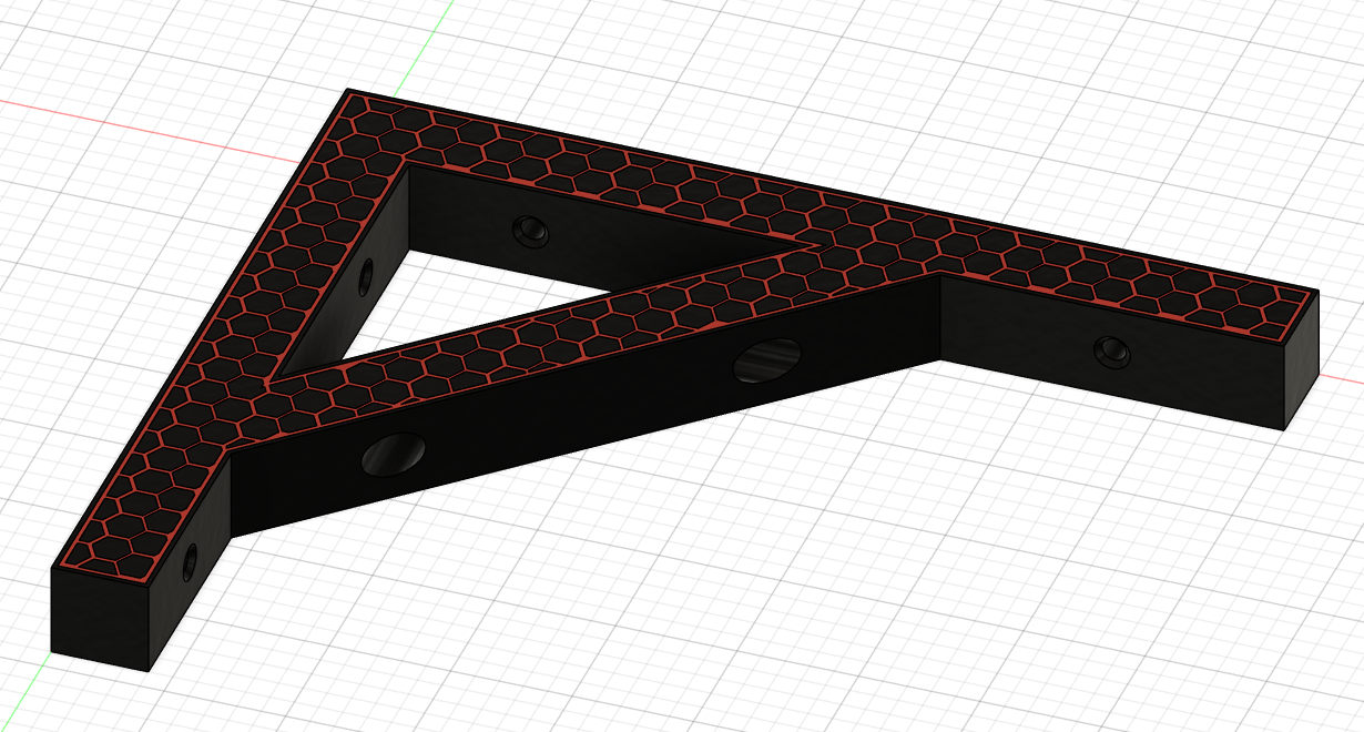 Regalhalterung im Hexagon Design / shelf bracket in honeycomb design — miniatura 2