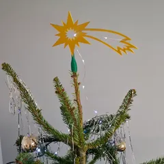 Christmas tree top comet