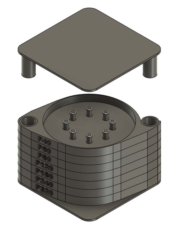 DeWalt sandpaper ⌀125mm storage - V2