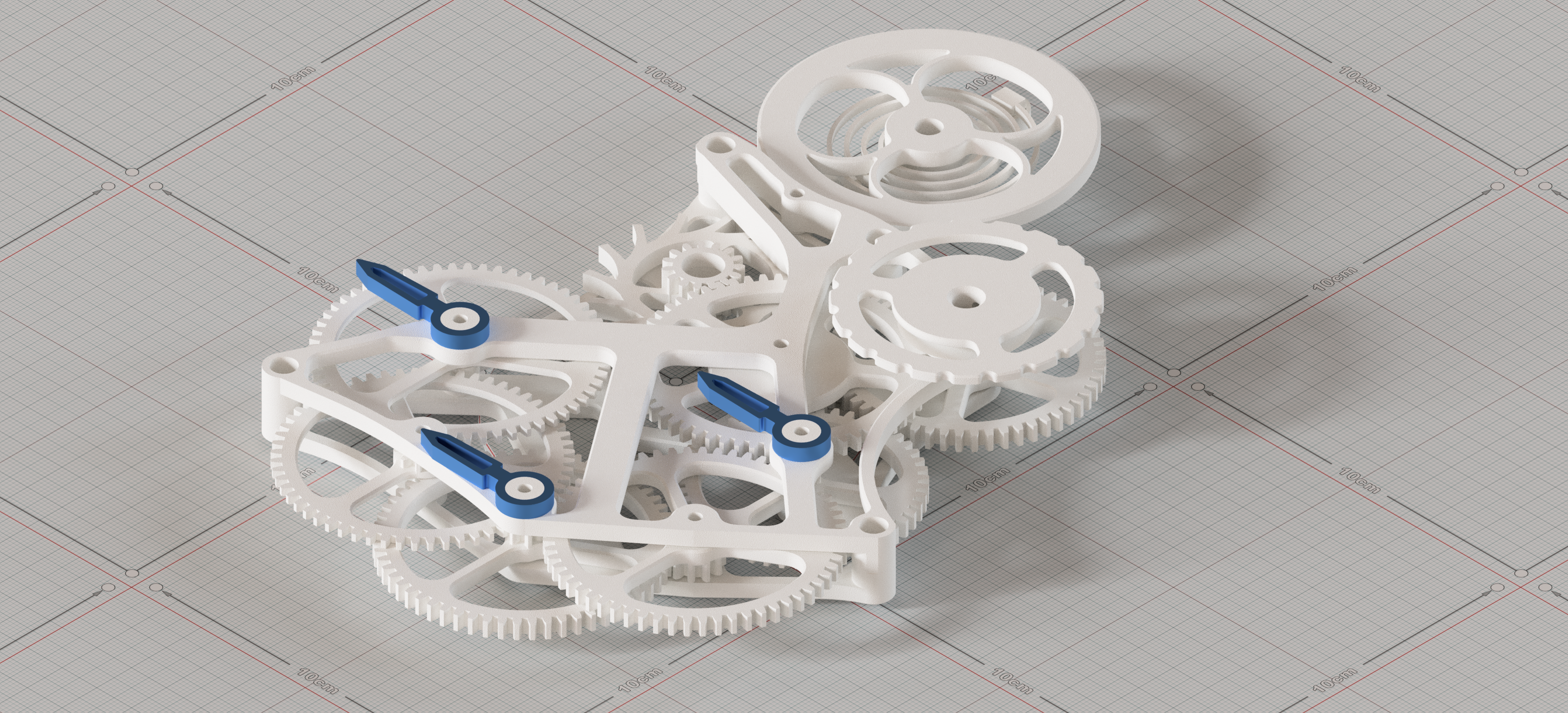 3d printed mechanical clock