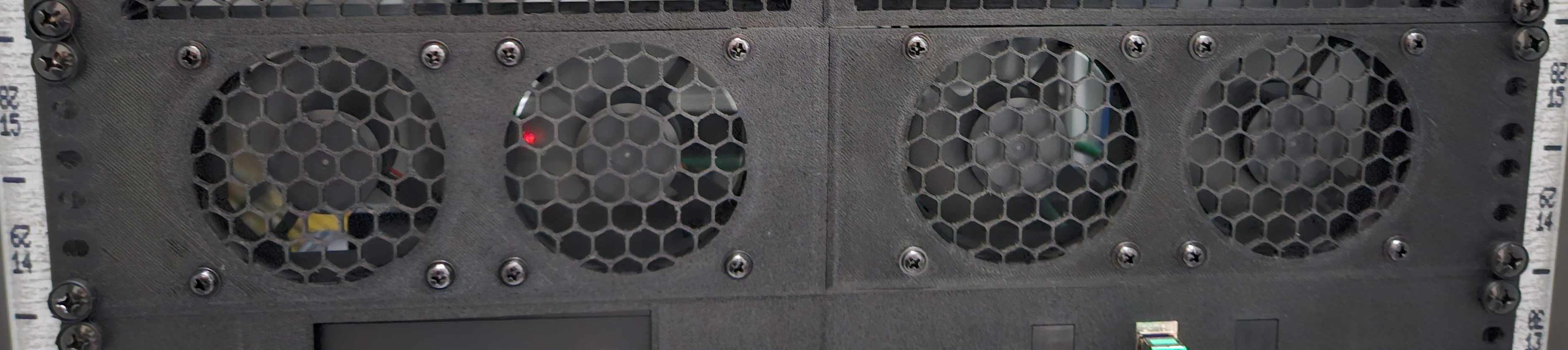 19" Rack Fan Pannel