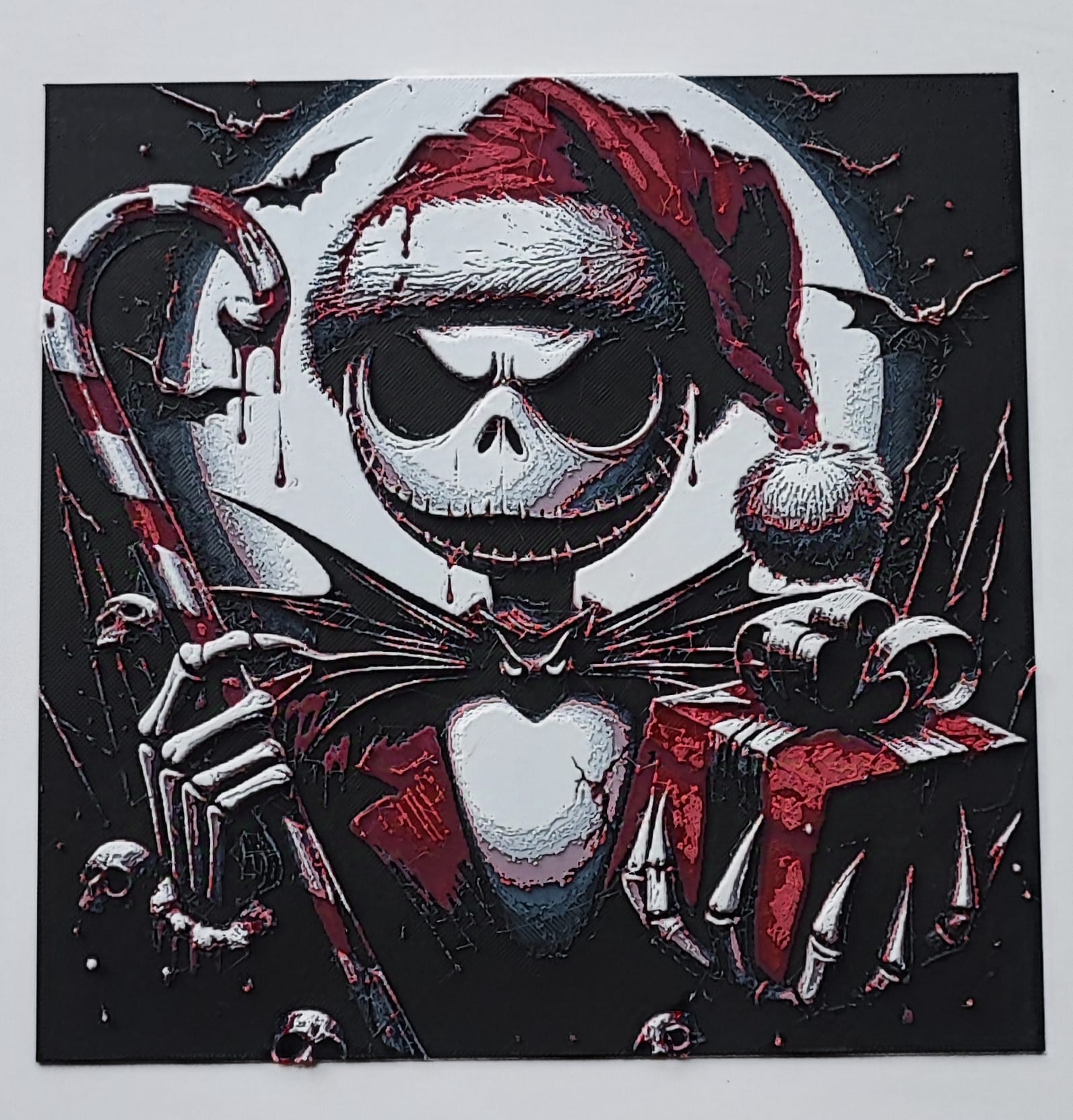 Jack Skellington Navideño: Cuadro 3D hugeforge