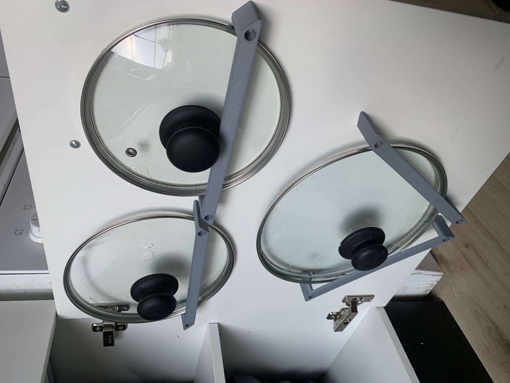 Pot lid holder/mount 3D model thumbnail