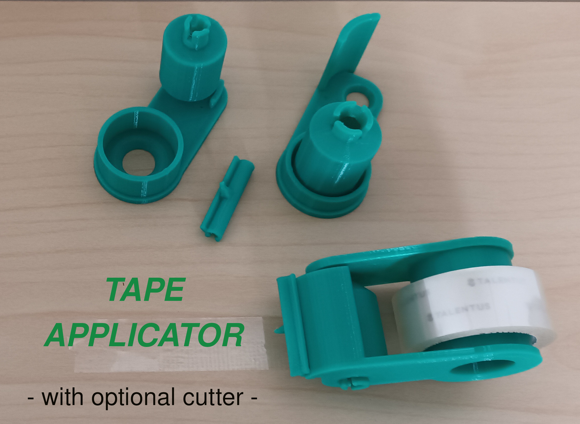 Tape applicator - with optional cutter