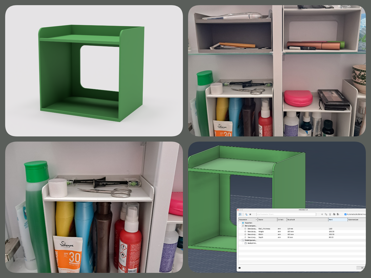 Bathroom cabinet organizer parametric by stelzenbach download free