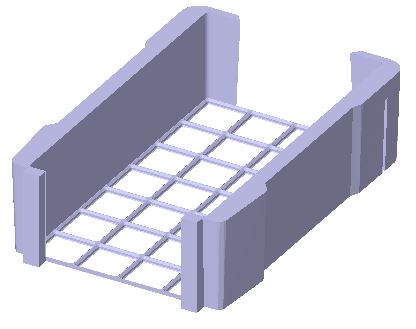 Gridfinity Insert for Milwaukee PACKOUT 5-Compartments Small Parts Organizer (48-22-8435)