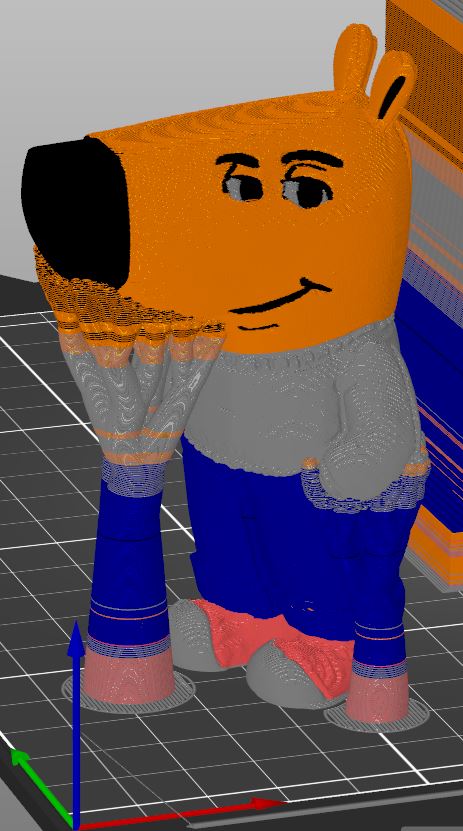 Miniatura 2 do modelo 3D Chill Guy - Multicolor