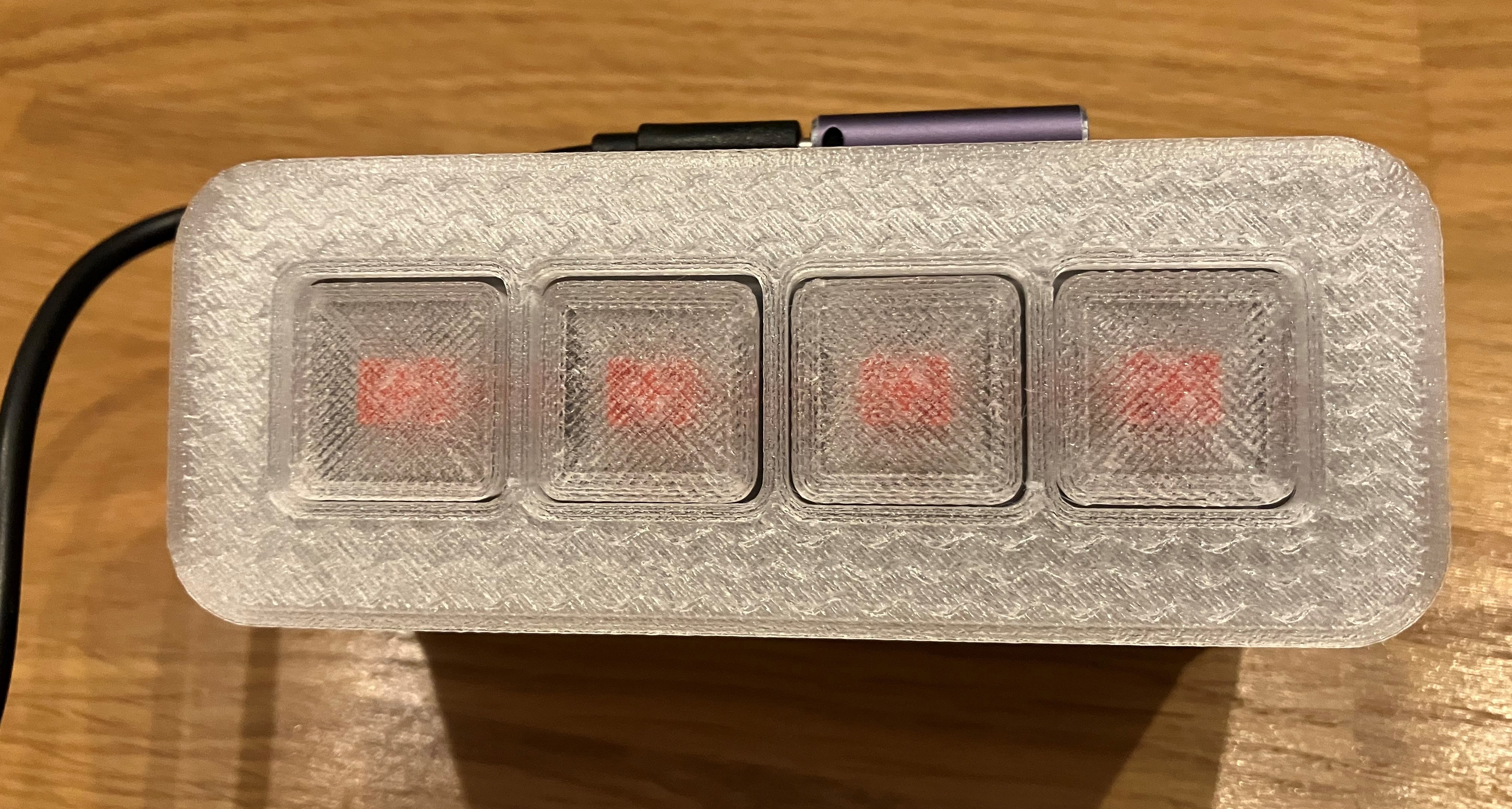 4 Key Macro Keypad Macropad Enclosure