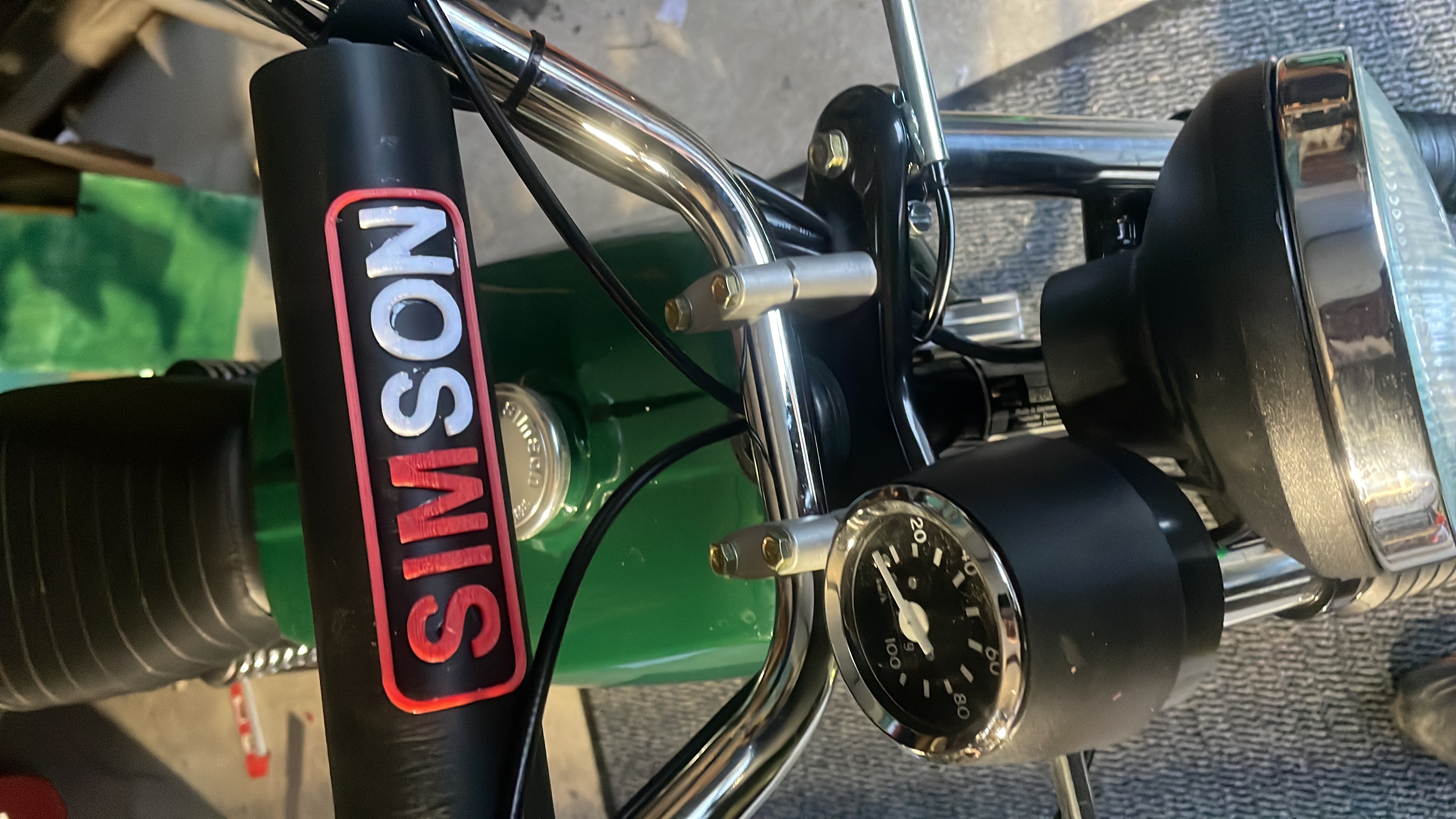 Simson_S51 Lenkerstrebe mit Polster