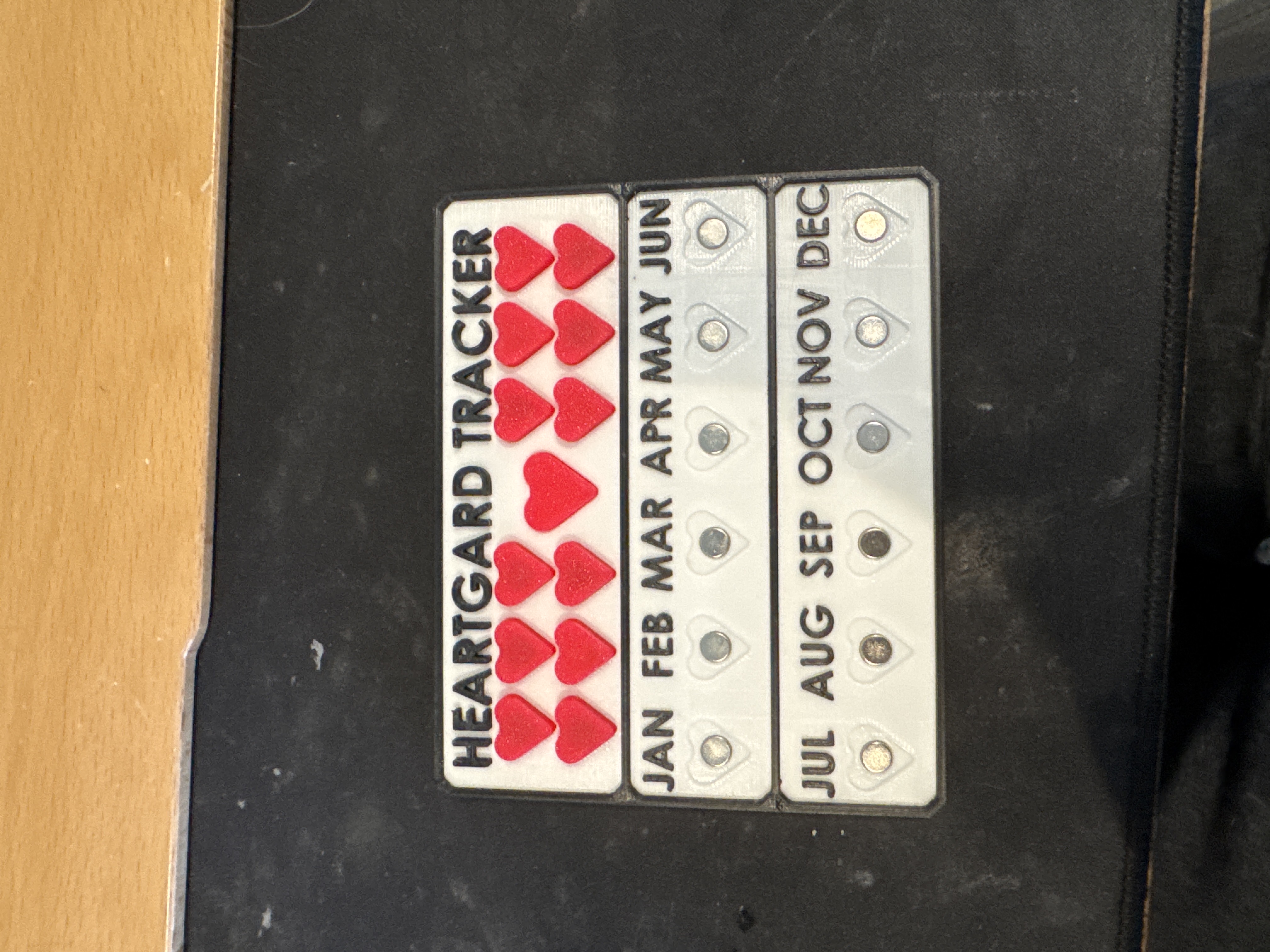 Dog Heartgard Tracking Calendar