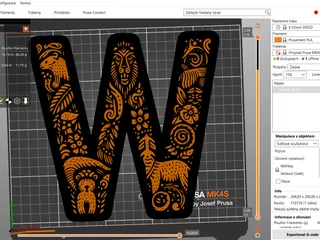 Crazy alphabet: Letter W by Nina Máčová | Download free STL model ...