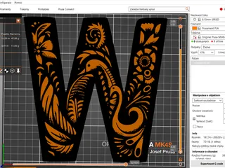 Crazy alphabet: Letter W by Nina Máčová | Download free STL model ...