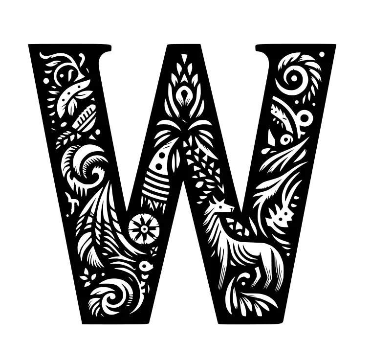 Crazy alphabet: Letter W by Nina Máčová | Download free STL model ...