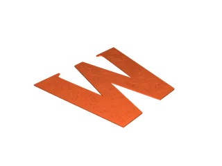 Crazy alphabet: Letter W by Nina Máčová | Download free STL model ...