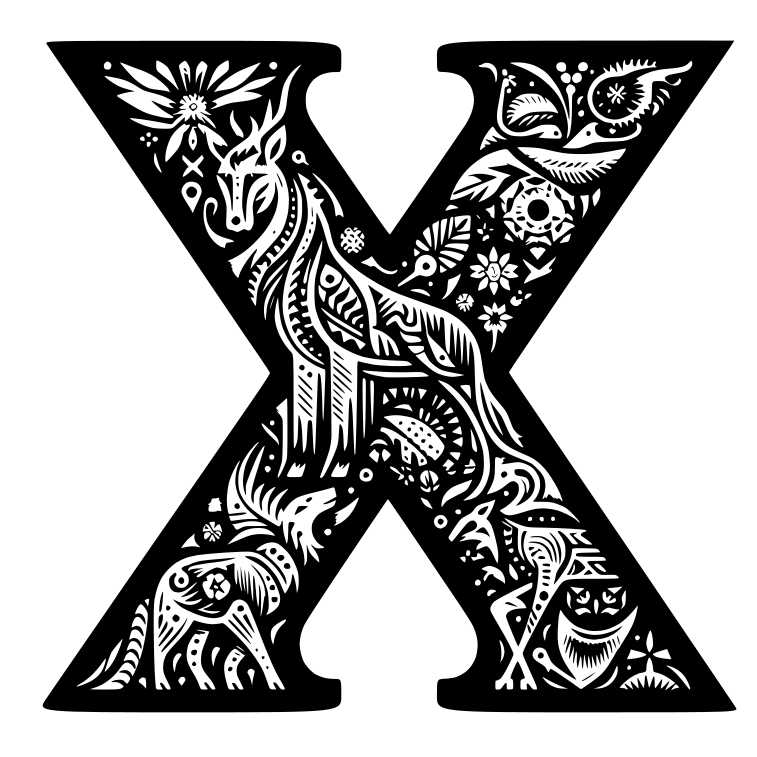 Crazy alphabet: Letter X